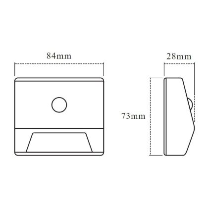 Ledvance - LED trappebelysning med sensor NIGHTLUX LED/0,25W/3xAAA IP54