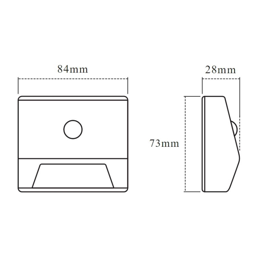 Ledvance - LED trappebelysning med sensor NIGHTLUX LED/0,25W/3xAAA IP54