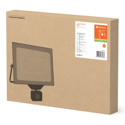 Ledvance - LED udendørs vægmonteret projektør med sensor FLOODLIGHT ESSENTIAL LED/200W/230V IP44