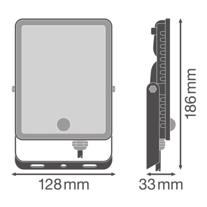 Ledvance - LED udendørs vægmonteret lyskaster med bevægelses- og skumringssensor LED/30W/230V IP65