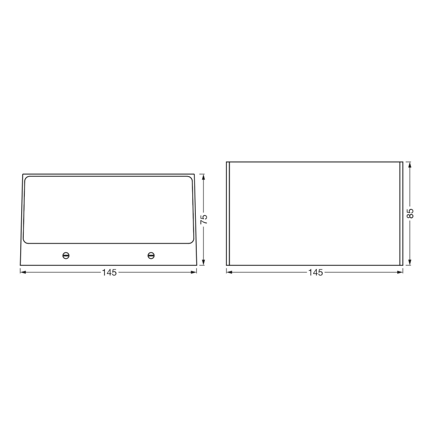 Ledvance - Udendørs LED væglampe dæmpbar RGBW-farver SMART+ BRICK LED/14W/230V Wi-Fi IP44