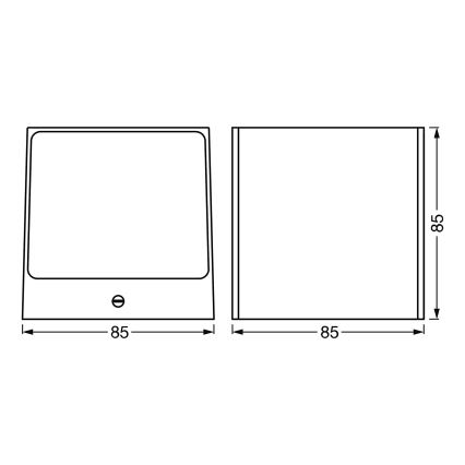 Ledvance - Udendørs LED væglampe dæmpbar RGBW-farver SMART+ BRICK LED/14W/230V Wi-Fi IP44