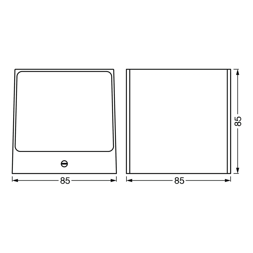 Ledvance - Udendørs LED væglampe dæmpbar RGBW-farver SMART+ BRICK LED/14W/230V Wi-Fi IP44