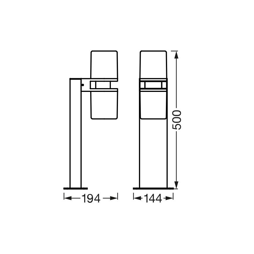 Ledvance - LED udendørslampe dæmpbar RGBW-farver CASCADE 2xLED/7W/230V IP44 Wi-Fi
