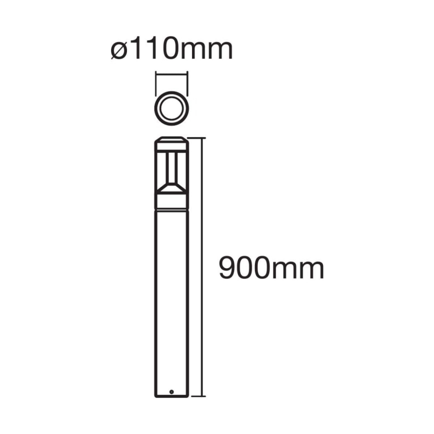 Ledvance - LED udendørslampe dæmpbar RGBW-farver SMART+ MODERN LED/12W/230V IP44 BT