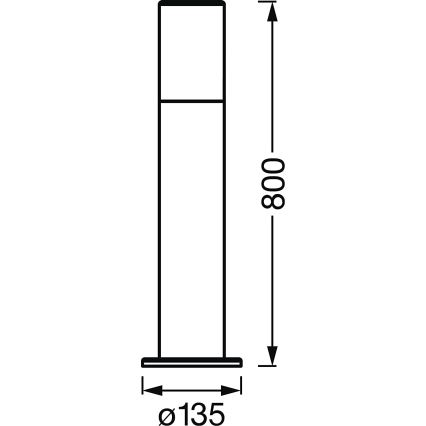 Ledvance - LED udendørslampe dæmpbar RGBW-farver SMART+ PIPE LED/10W/230V Wi-Fi IP44