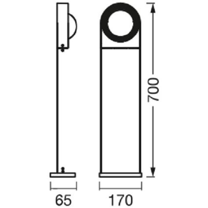 Ledvance - LED udendørslampe dæmpbar SWING LED/6,7W/230V IP44 Wi-Fi