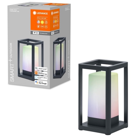 Ledvance - LED udendørslampe med powerbank dæmpbar RGBW-farver LED/5W/230V Wi-Fi
