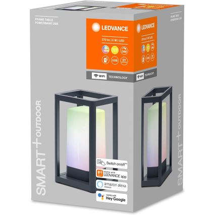 Ledvance - LED udendørslampe med powerbank dæmpbar RGBW-farver LED/5W/230V Wi-Fi