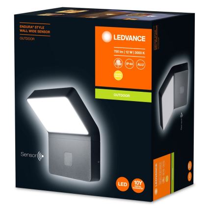 Ledvance - LED udendørslampe med sensor ENDURA LED/12W/230V IP44