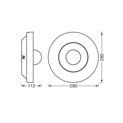 Ledvance - LED udendørslampe med sensor og kamera SMART+ LED/22W/230V IP44 Wi-Fi