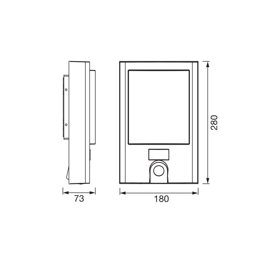 Ledvance - Udendørs LED væglampe med sensor og kamera dæmpbar SMART+ LED/22W/230V IP44 Wi-Fi