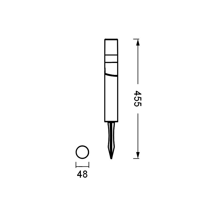 Ledvance - LED udendørslampe ENDURA HYBRID ROTA SPIKE LED/1W/12V IP44