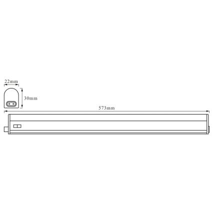 Ledvance - LED underskabsbelysning BATTEN LED/8W/230V