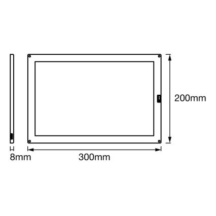 Ledvance - LED underskabslampe dæmpbar med sensor CABINET LED/8W/230V 3000K