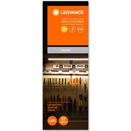 Ledvance - LED underskabslampe med sensor BATTEN LED/14W/230V 120 cm