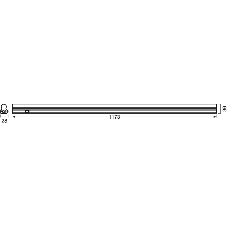 Ledvance - LED underskabslampe med sensor BATTEN LED/14W/230V 120 cm