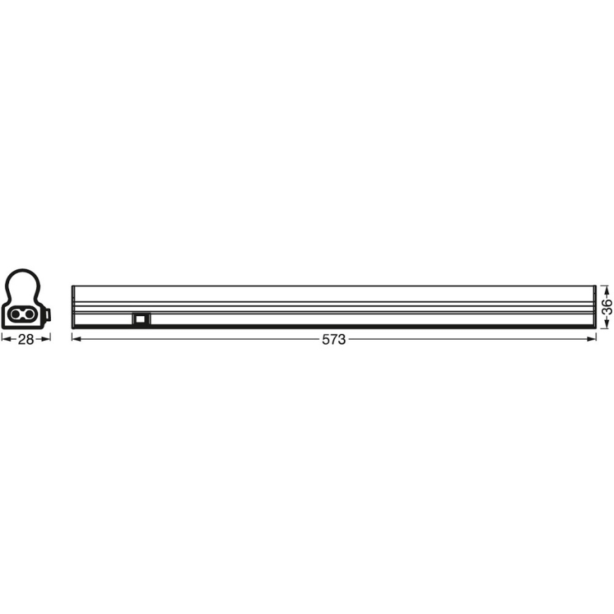 Ledvance - LED underskabslampe med sensor BATTEN LED/8W/230V 60 cm