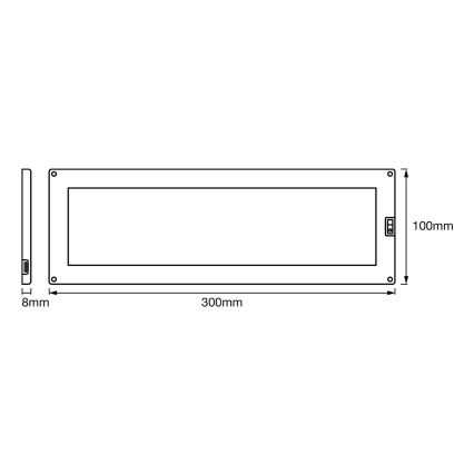 Ledvance - LED underskabslampe med sensor dæmpbar CABINET LED/10W/230V