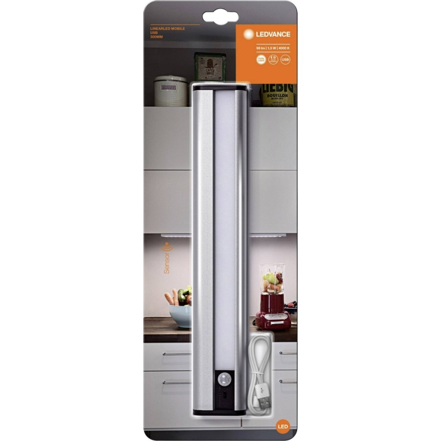 Ledvance - LED underskabslampe med sensor MOBILE LED/1,5W/5V 1800 mAh