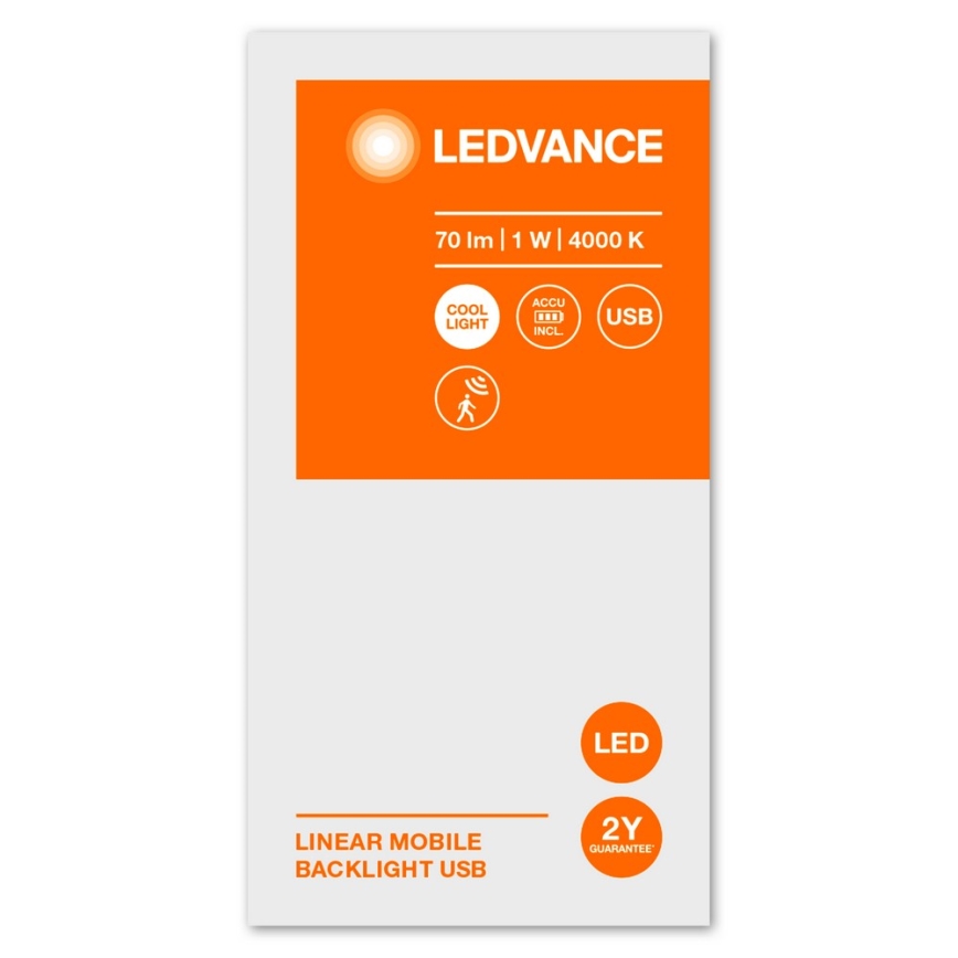 Ledvance - LED underskabslampe med sensor MOBILE LED/1W/5V 1000 mAh 4000K 40 cm