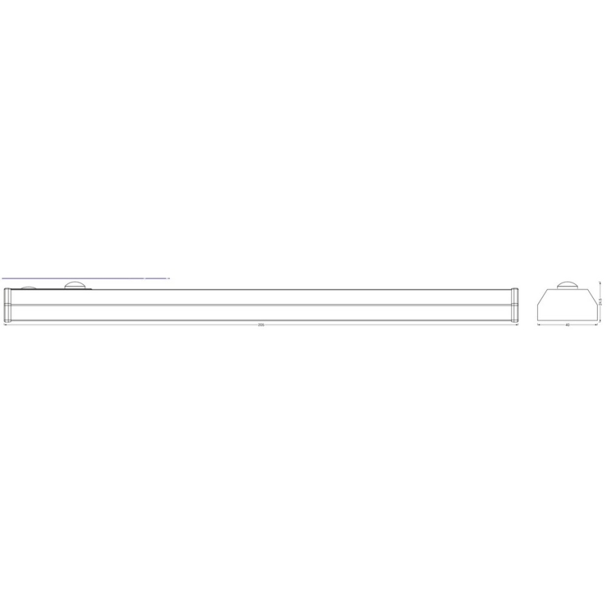 Ledvance - LED underskabslampe med sensor MOBILE LED/1W/5V 500 mAh 20 cm