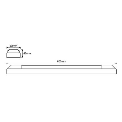 Ledvance - LED underskabslampe POWER BATTEN 2xLED/12W/230V 4000K