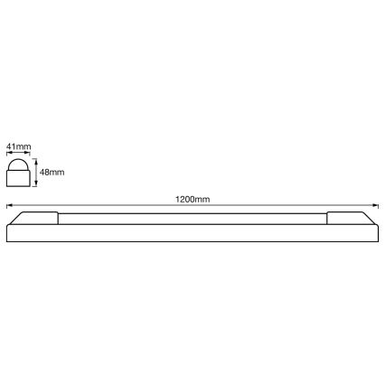 Ledvance - LED underskabslampe POWER BATTEN LED/24W/230V 4000K