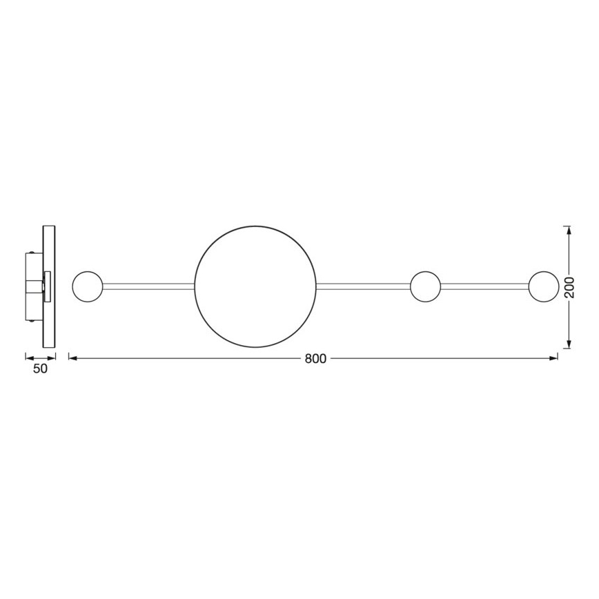 Ledvance - LED væglampe DECOR WOOD LED/6W/230V