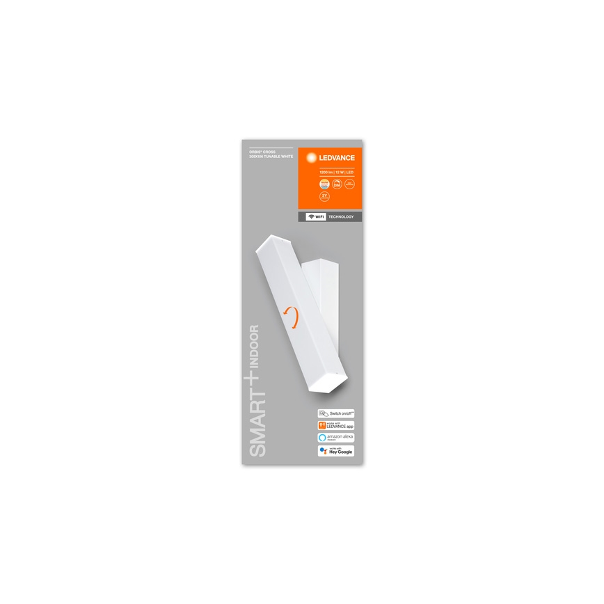 Ledvance - LED væglampe dæmpbar SMART+ CROSS 2xLED/6W/230V 3000-6500K Wi-Fi