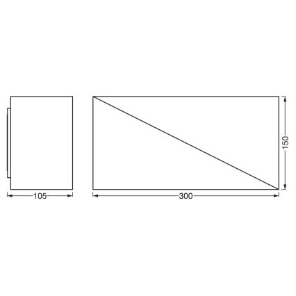 Ledvance - LED væglampe dæmpbar SMART+ SWAN LED/23W/230V 3000-6500K Wi-Fi