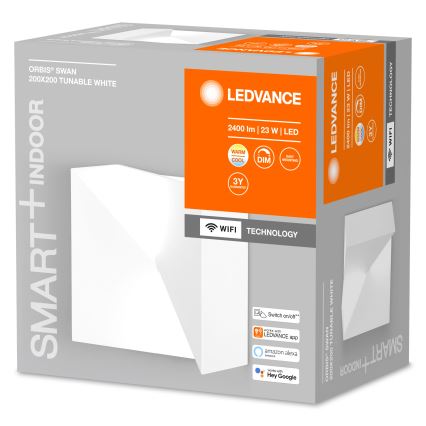 Ledvance - LED væglampe dæmpbar SMART+ SWAN LED/23W/230V 3000-6500K Wi-Fi