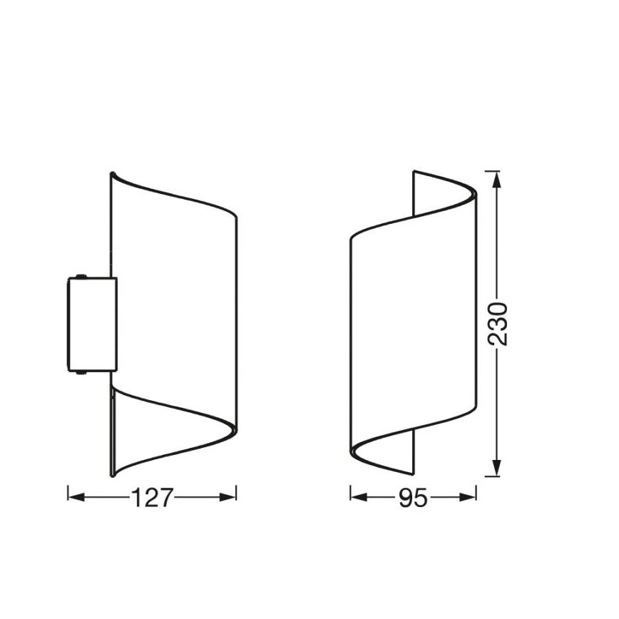 Ledvance - LED væglampe dæmpbar SMART+ TWIST LED/12W/230V 3000-6500K Wi-Fi hvid