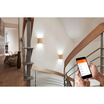 Ledvance - LED væglampe dæmpbar SMART+ WOOD LED/12W/230V 3000-6500K Wi-Fi