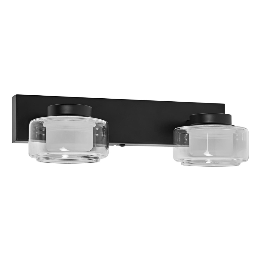 Ledvance - LED væglampe til badeværelse ORBIS FLAME 2xLED/5,5W/230V 3000/4000K IP44 sort