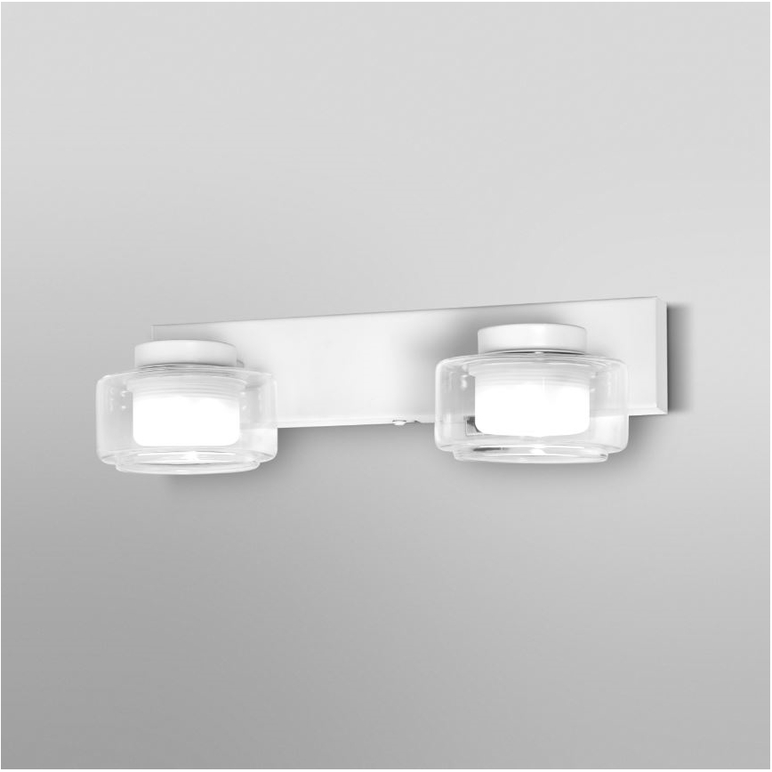 Ledvance - LED væglampe til badeværelse ORBIS FLAME 2xLED/5,5W/230V 3000/4000K IP44 hvid