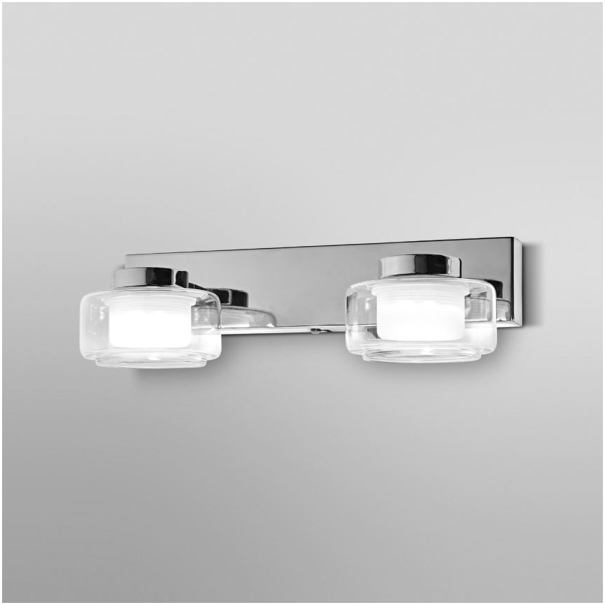 Ledvance - LED væglampe til badeværelse ORBIS FLAME 2xLED/5,5W/230V 3000/4000K IP44 krom