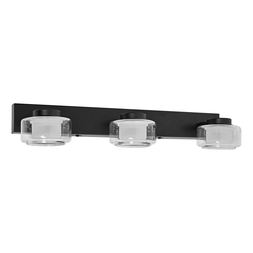 Ledvance - LED væglampe til badeværelse ORBIS FLAME 3xLED/5,5W/230V 3000/4000K IP44 sort