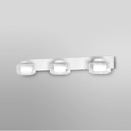 Ledvance - LED væglampe til badeværelse ORBIS FLAME 3xLED/5,5W/230V 3000/4000K IP44 hvid