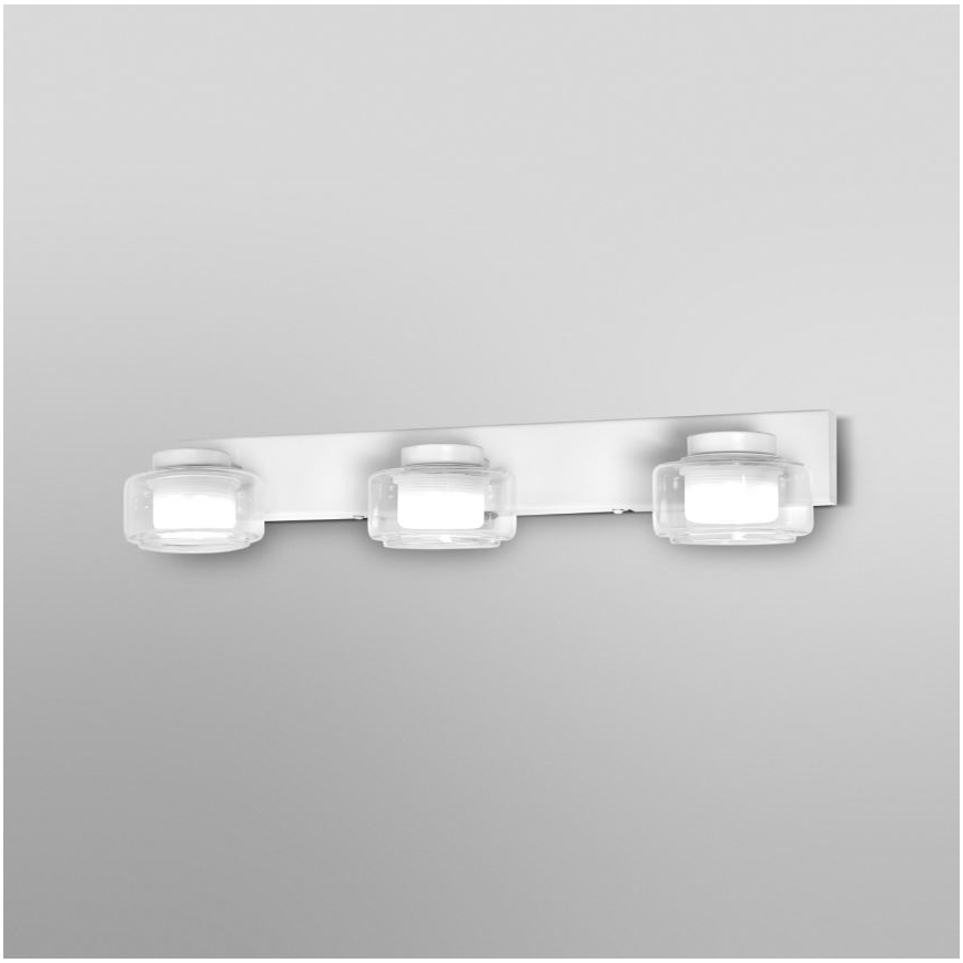 Ledvance - LED væglampe til badeværelse ORBIS FLAME 3xLED/5,5W/230V 3000/4000K IP44 hvid