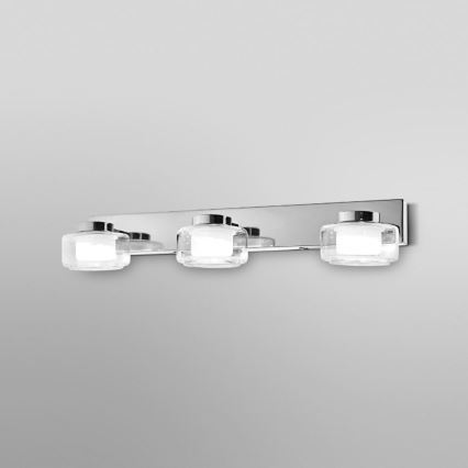 Ledvance-LED væglampe til badeværelse ORBIS FLAME 3xLED/5,5W/230V IP44 krom