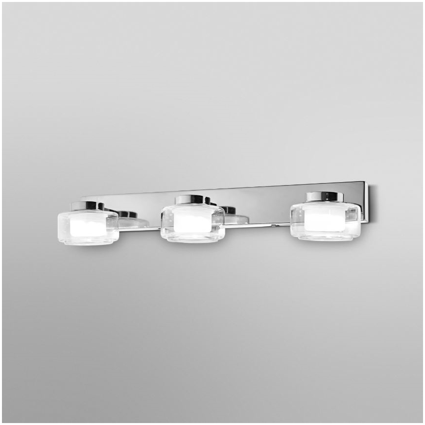 Ledvance-LED væglampe til badeværelse ORBIS FLAME 3xLED/5,5W/230V IP44 krom