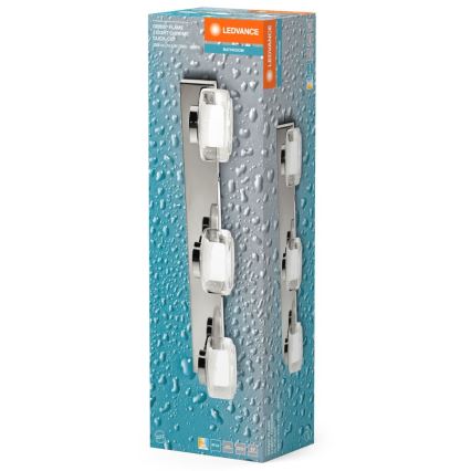 Ledvance-LED væglampe til badeværelse ORBIS FLAME 3xLED/5,5W/230V IP44 krom