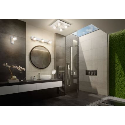Ledvance - LED væglampe til badeværelse ORBIS FLAME LED/5,5W/230V 3000/4000K IP44 hvid