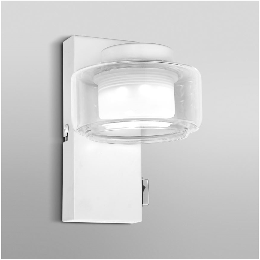 Ledvance - LED væglampe til badeværelse ORBIS FLAME LED/5,5W/230V 3000/4000K IP44 hvid
