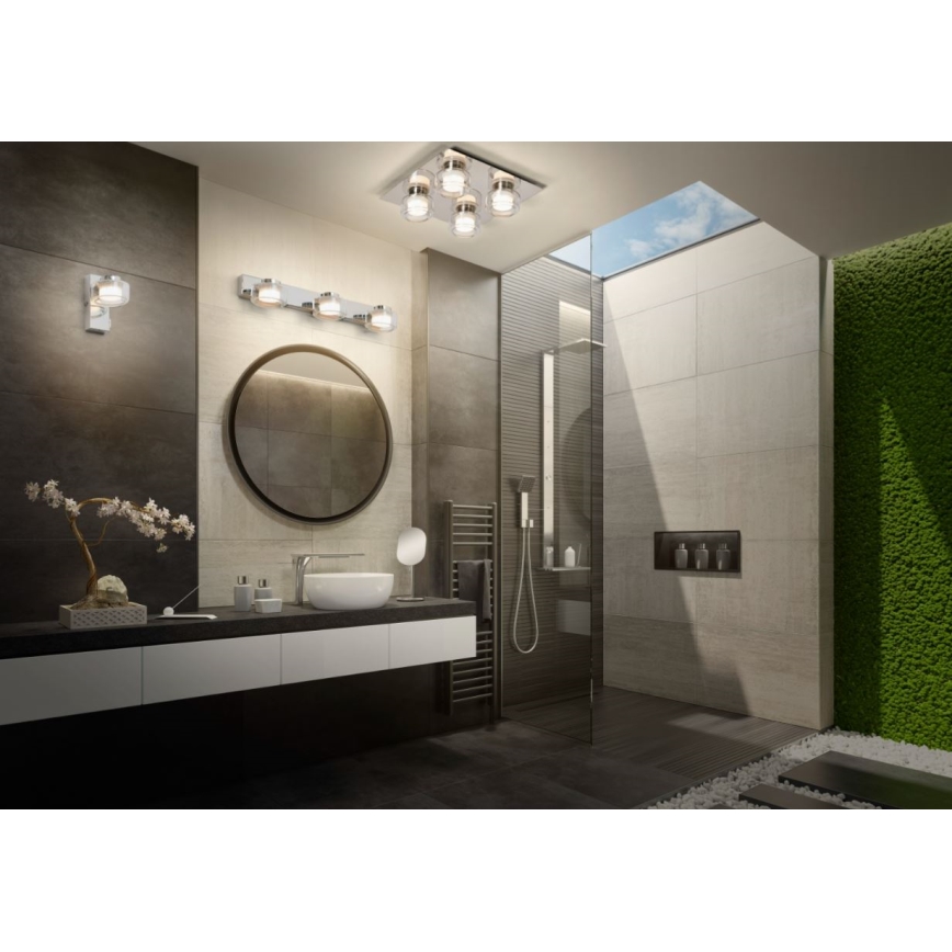 Ledvance - LED væglampe til badeværelse ORBIS FLAME LED/5,5W/230V 3000/4000K IP44 krom