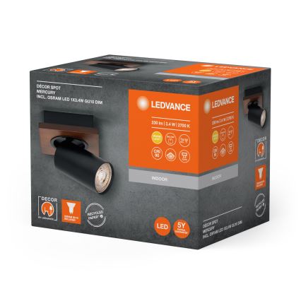 Ledvance - LED vægspot DECOR MERCURY 1xGU10/3,4W/230V