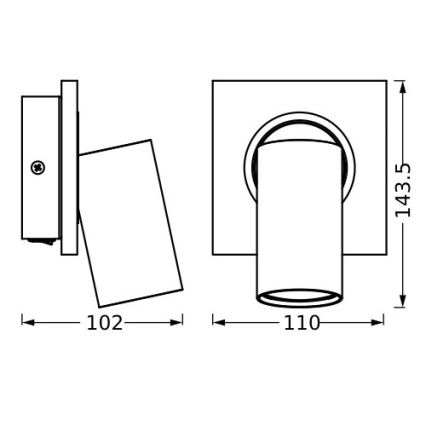 Ledvance - LED vægspot DECOR MERCURY 1xGU10/3,4W/230V