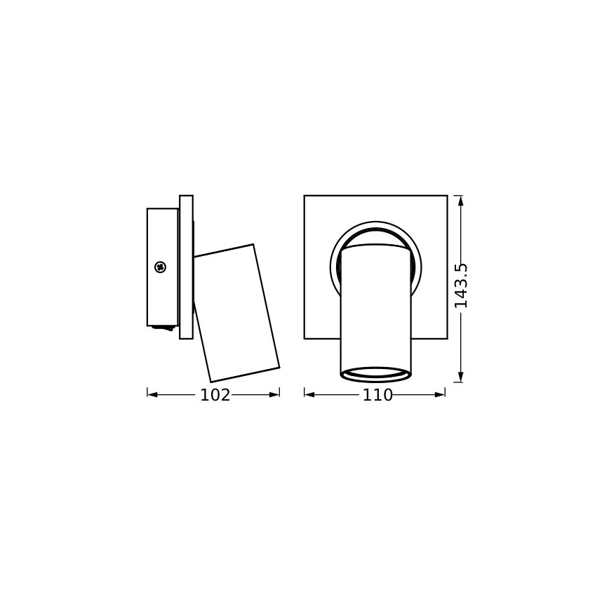 Ledvance - LED vægspot DECOR MERCURY 1xGU10/3,4W/230V