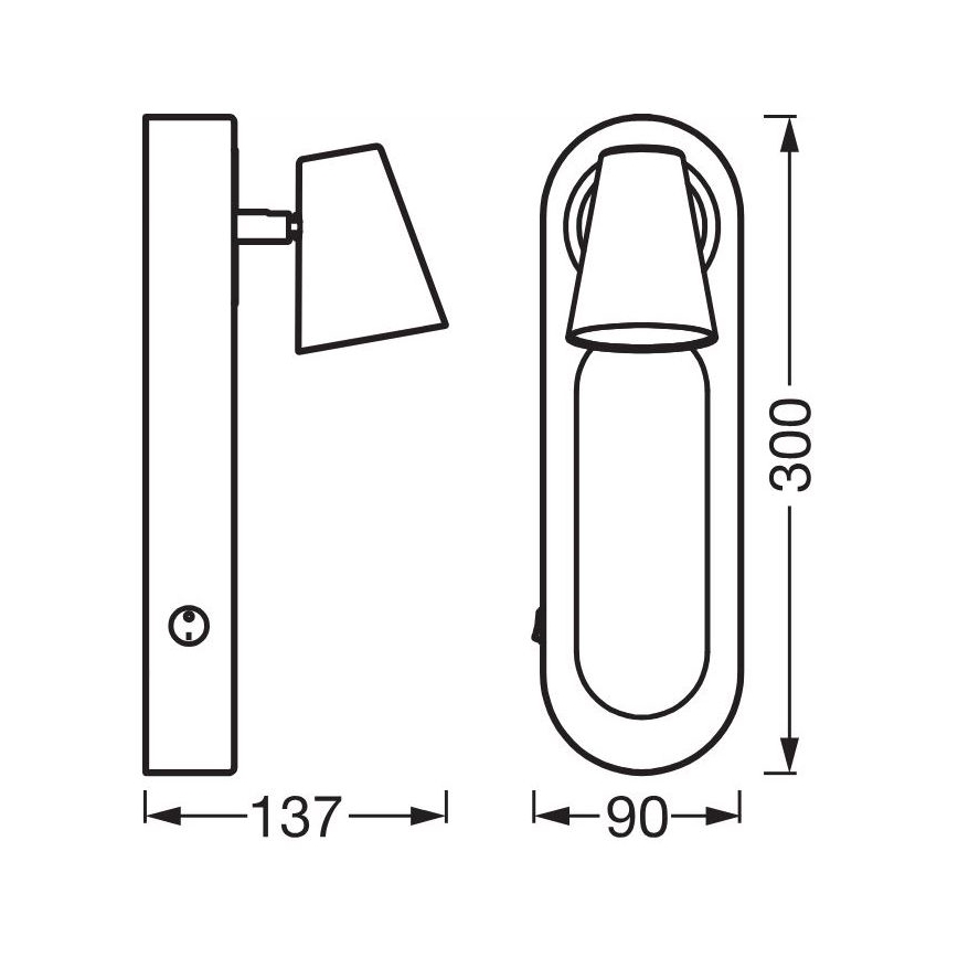 Ledvance - LED vægspot DECOR NEPTUNE LED/13W/230V